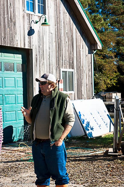 Tom Gallivan, owner of Shoot Point Oyster Co. on #Virginia's Eastern Shore