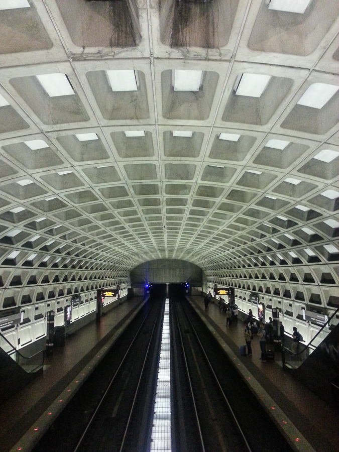The Washington D.C .Metro, one of my favorite photos of 2015. www.casualtravelist.com