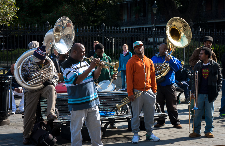 The Tornado Brass Band is a fixture on the streets of New Orleans, one of my favorite photos of 2015. www.casualtravelist.com