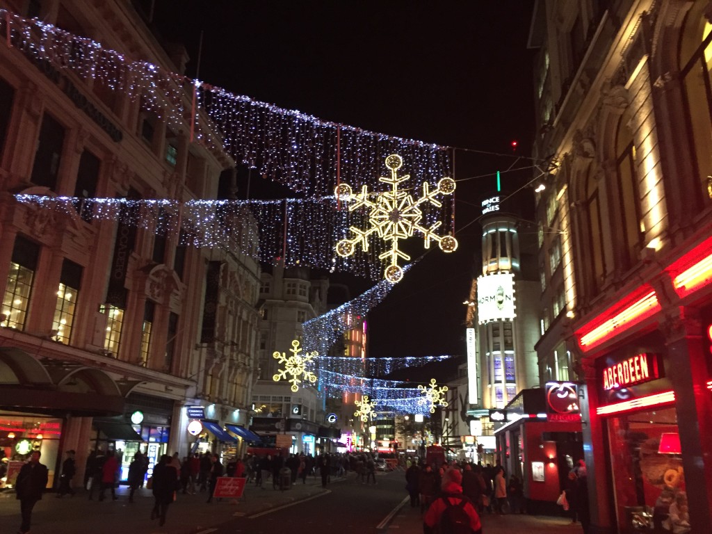 Christmas lights grace the streets of London, the city comes alive during the holiday season. The Best Cities to Visit for Christmas-www.casualtravelist.com