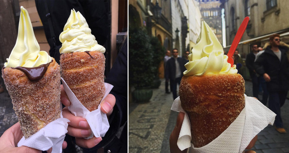 Doughnut ice cream cones in Prague- How a Czech Pastry Landed me an Interview on NPR www.casualtravelist.com