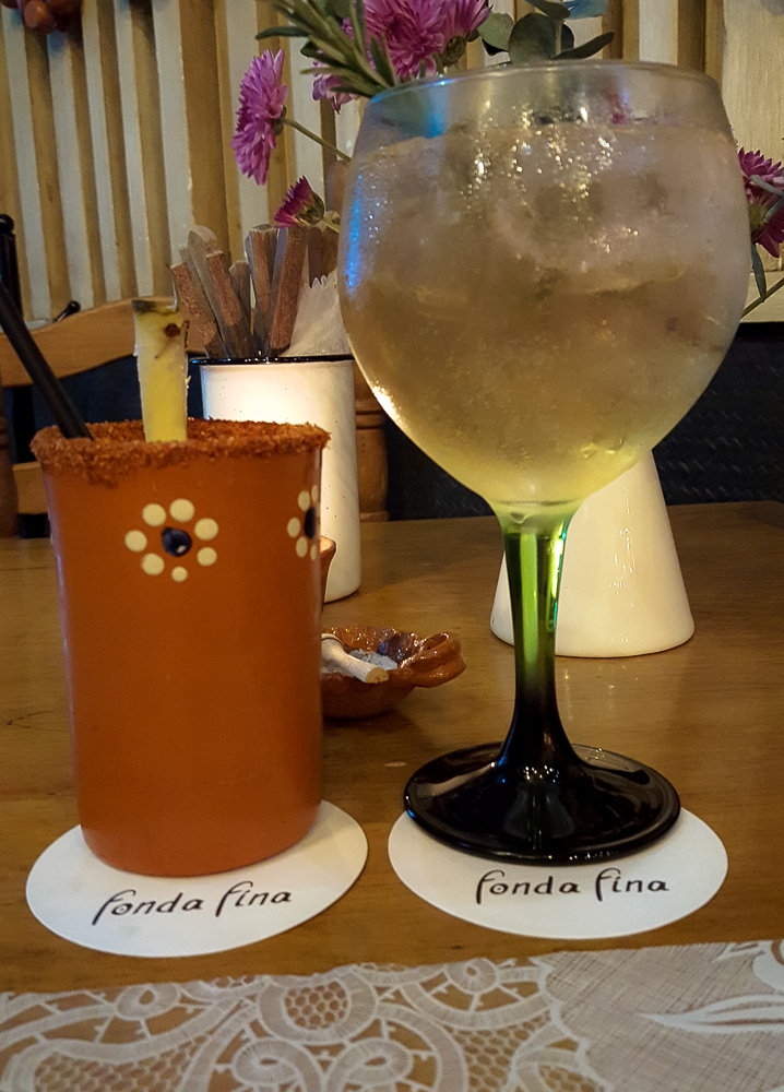 Coctails at Fonda Fina-One Great Weekend:What to do in Mexico City www.casualtravelist.com