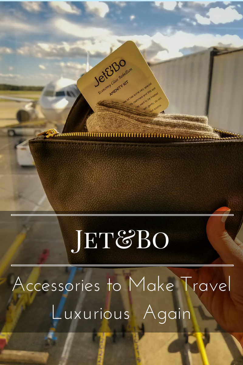 Jet&Bo luxury travel accessories make any journey more comfortable. www.casualtravelist.com