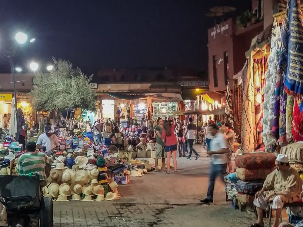 Night market in Marrakech-25 Tips for your First Trip to Marrakech, Morocco www.casualtravelist.com