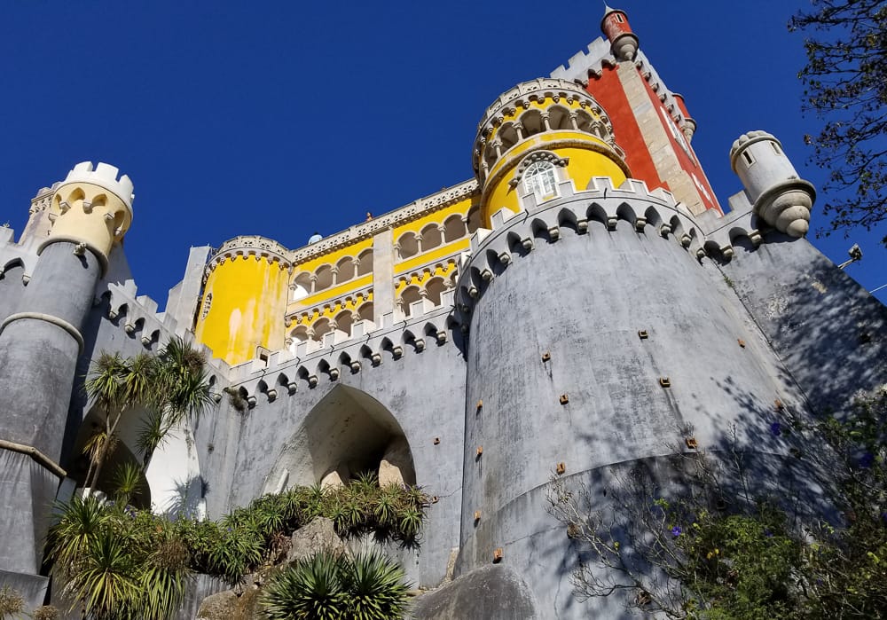 Pena Palace in Sintra. Sintra, Portugal-The Absolute Best Day Trip You Can Take From Lisbon www.casualtravelist.com