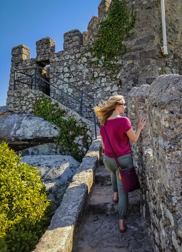 The Moorish Castle in Sintra. Sintra, Portugal-The Absolute Best Day Trip You Can Take From Lisbon www.casualtravelist.com
