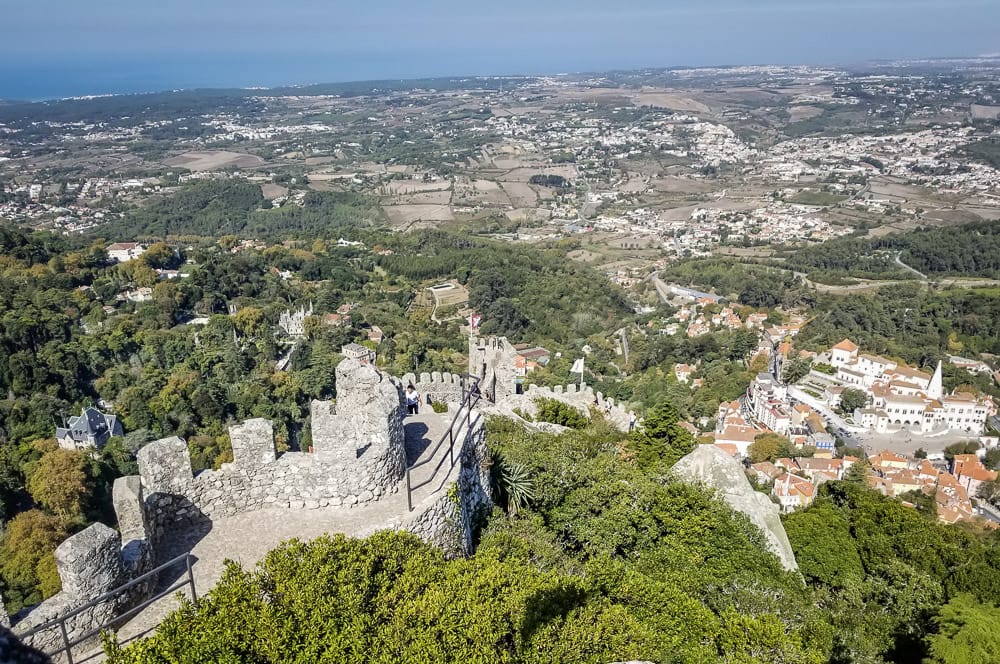 The Moorish Castle in Sintra. Sintra, Portugal-The Absolute Best Day Trip You Can Take From Lisbon www.casualtravelist.com