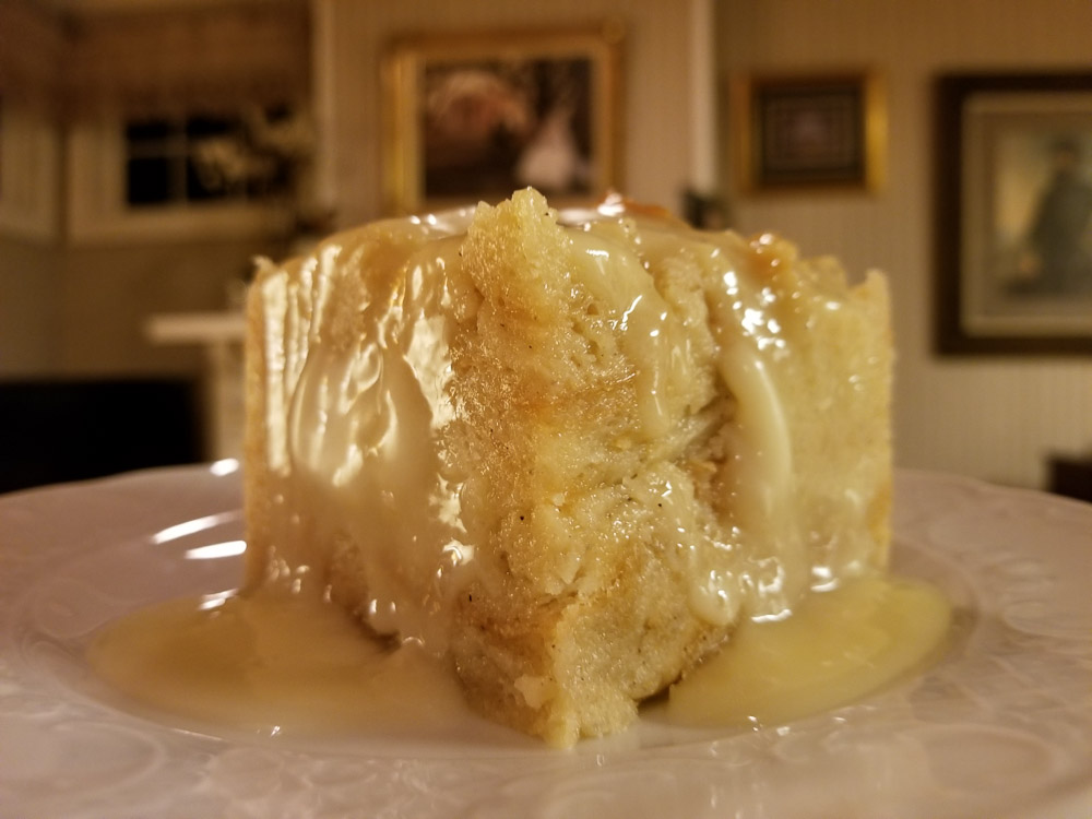 Bread pudding from Oak Alley Plantation. From Cane to Table - Getting a Little Sugar in Louisiana's Plantation Country www.casualtravelist.com