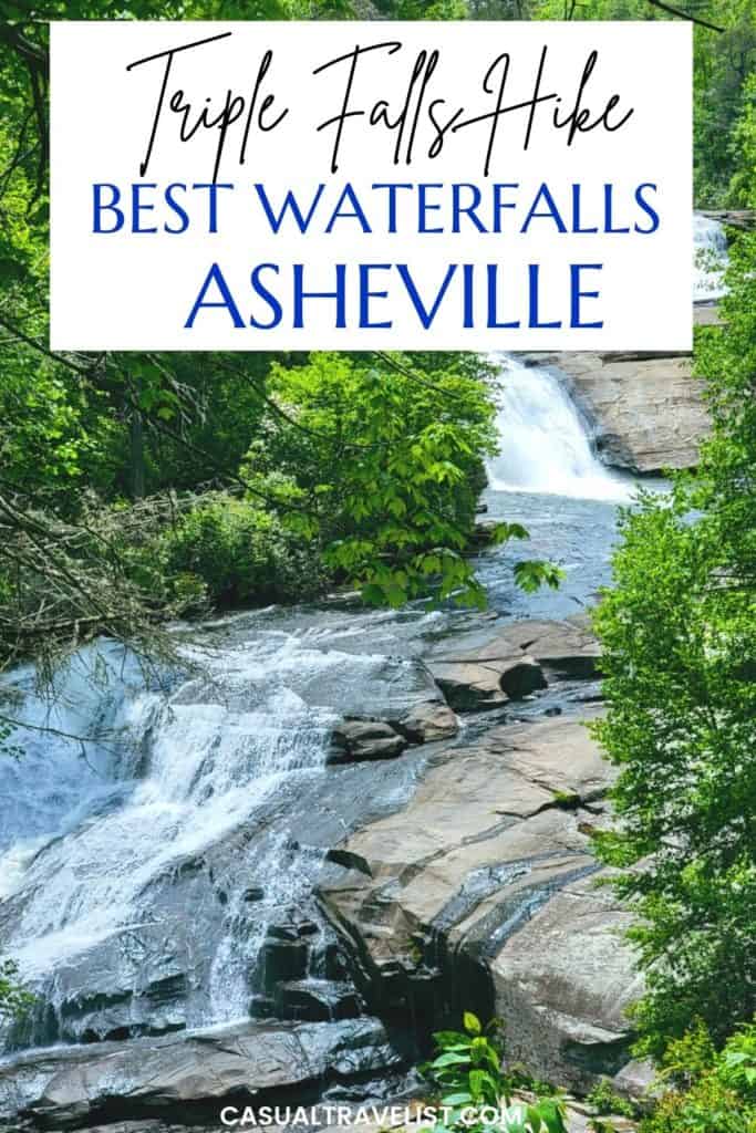 Triple Falls Hike _ Best Waterfalls Near Asheville Pin Image
