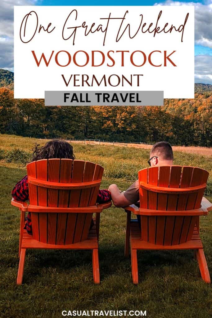 THe Best Things to Do in Woodstock, Vermont Pinterest Image
